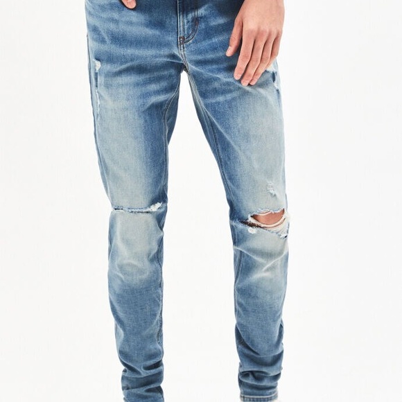 🔥PacSun Medium Destroy Stacked Skinny Jeans NWT - Picture 4 of 10